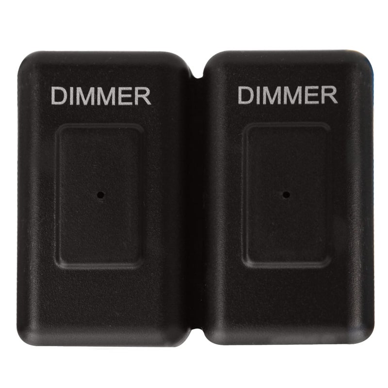 Facon 12Volt Touch Double Dimmer Switch,100W Max, PWM Wall Mount Dimmer Switch, Use with 12V LED Lights, Incandescent and Halogen Bulbs for RV, Camper, Marine, and Strip Lights (Double) - Image 1